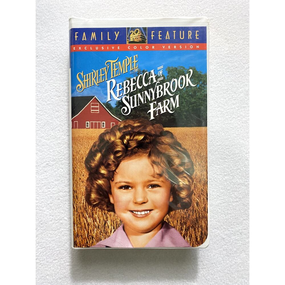 Vintage Shirley Temple Rebecca of Sunnybrook Farm VHS 1994 Colorized Tested